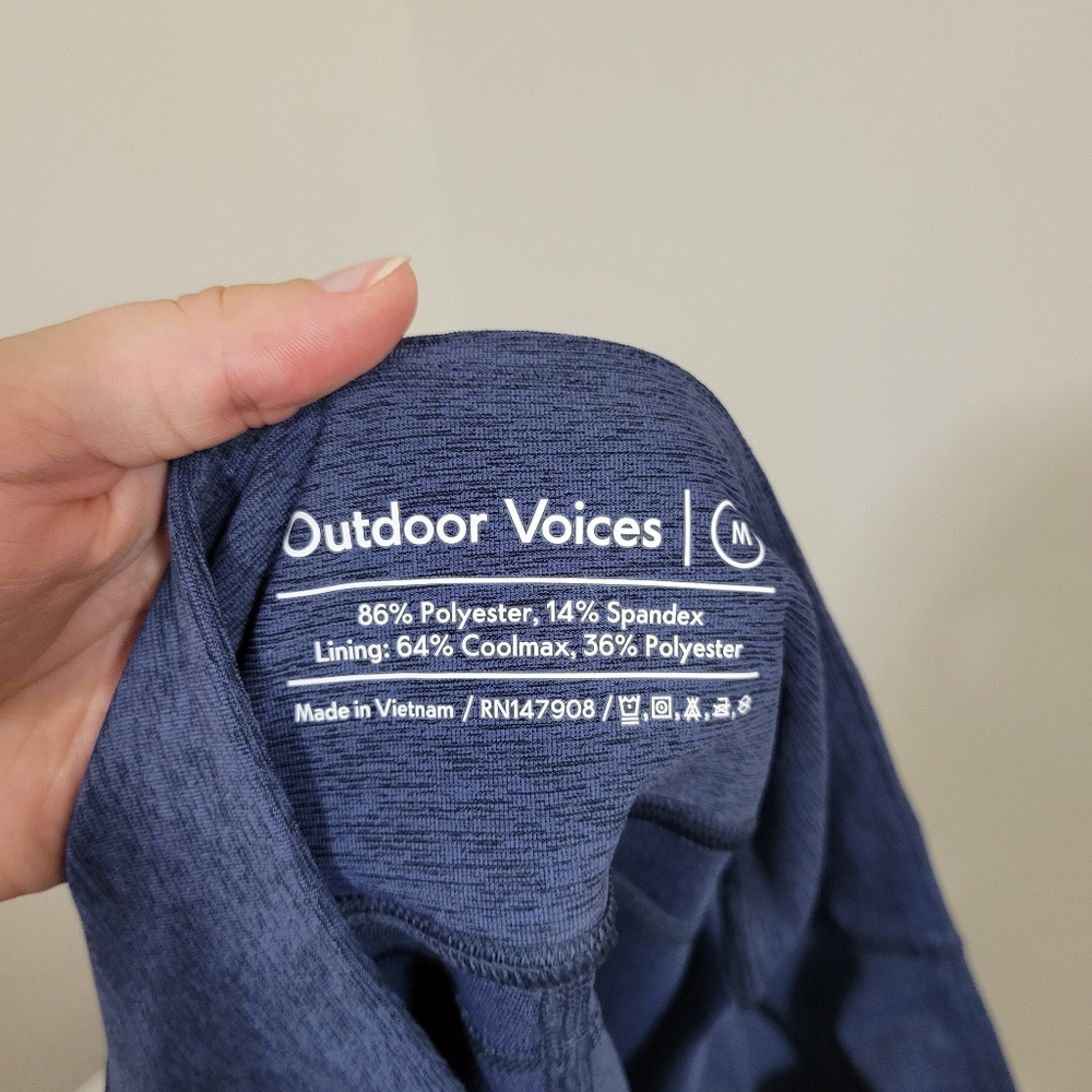 Outdoor Voices warmup 10" short navy blue M nwt - Picture 3 of 5